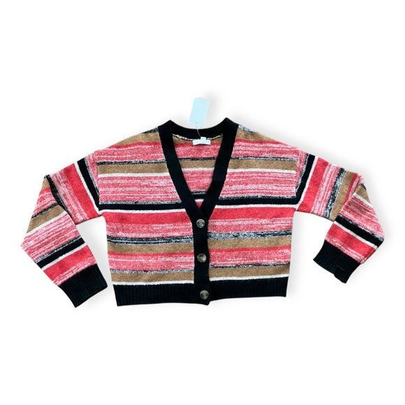 BP womens oversized red and black striped sweater - Picture 2 of 6